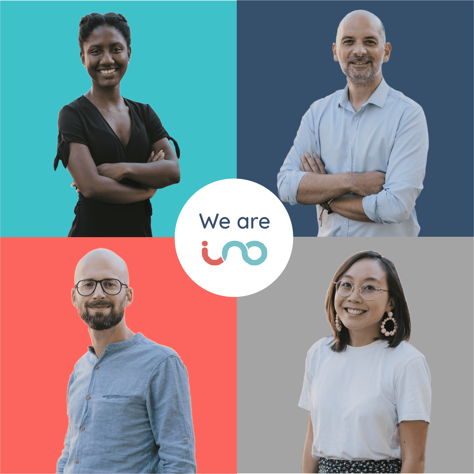 Equipe dédiée pour illustrer Personnes qui dansent pour illustrer solutions et équipes expérience client