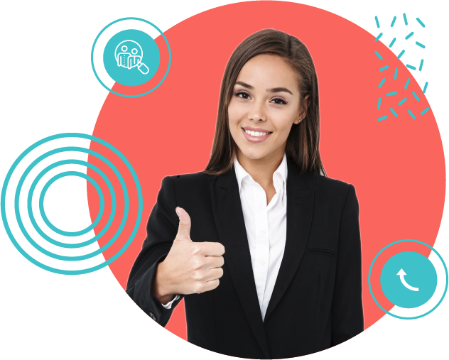 Femme partenaire de INO, solution centre de contact