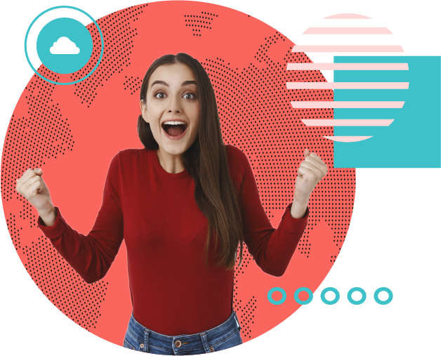 Femme qui utilise une solution de télévente, télémarketing et téléprospection