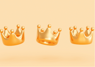 Las coronas 3d representan la capacidad de INO CX para ofrecer servicios dedicados a usuarios VIP, lo que supone un reto de cx para los minoristas.